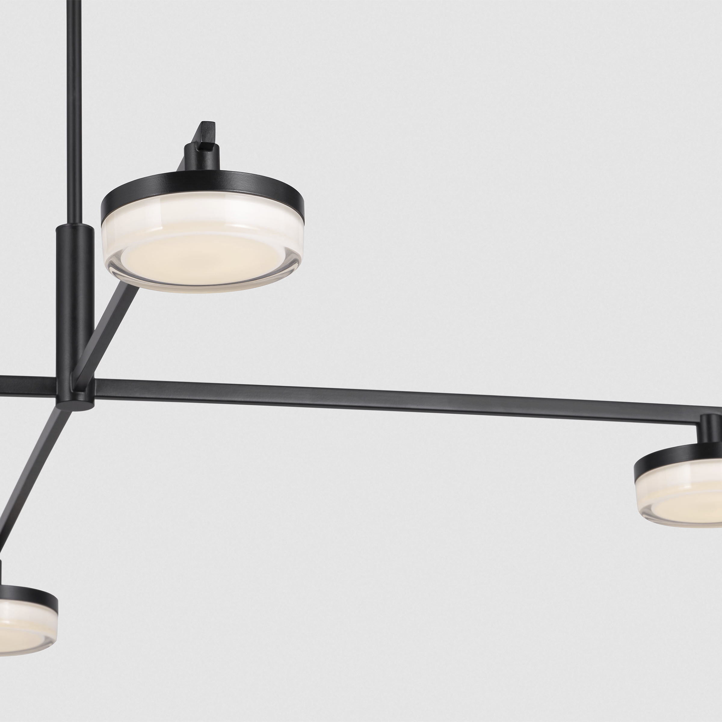 Sean Lavin Khan LED 34 inch Aged Iron Chandelier Ceiling Light