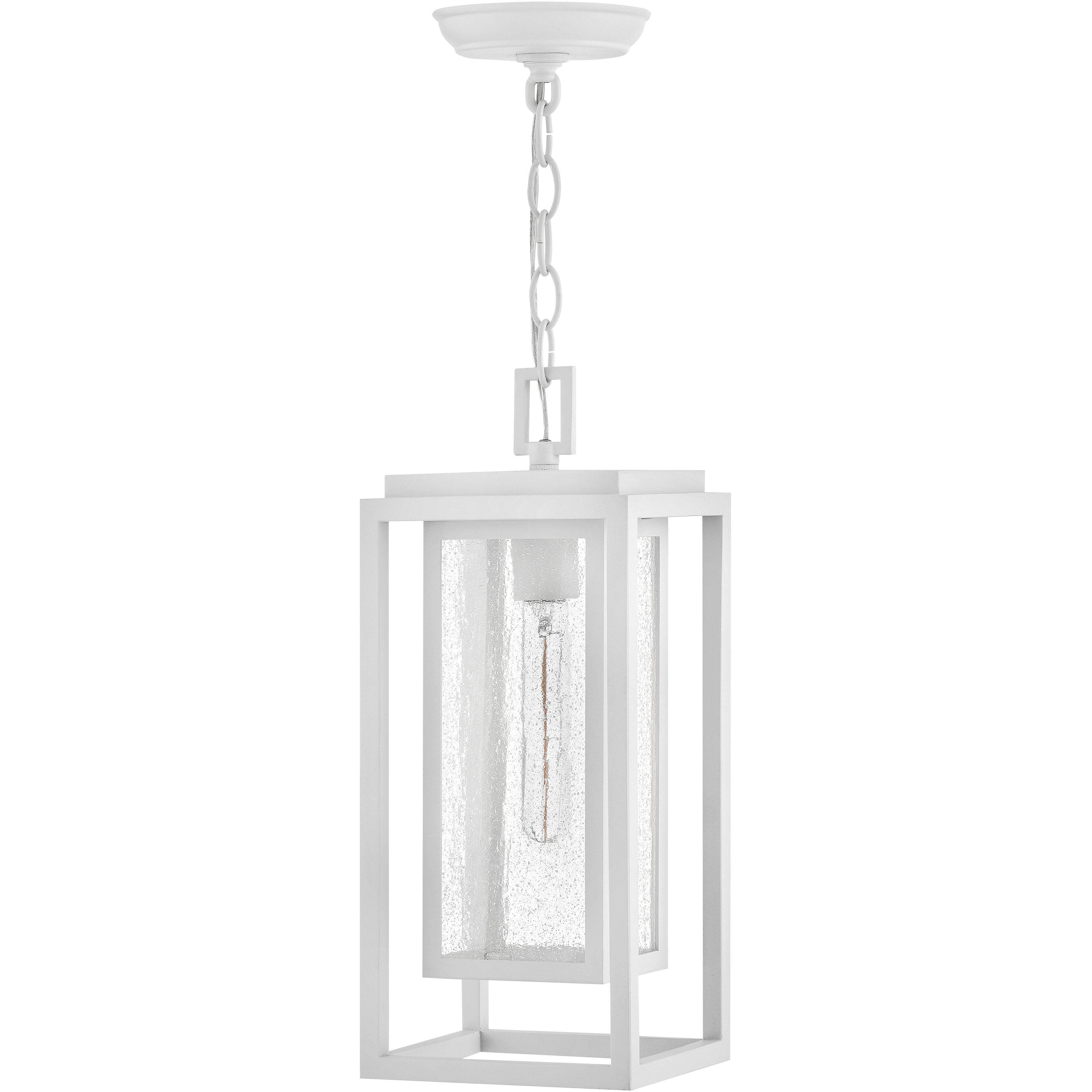 Coastal Elements Estate Series Republic 1 Light 7 inch Textured White Outdoor Hanging