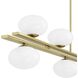 Julep LED 64 inch Brushed Gold Linear Chandelier Ceiling Light