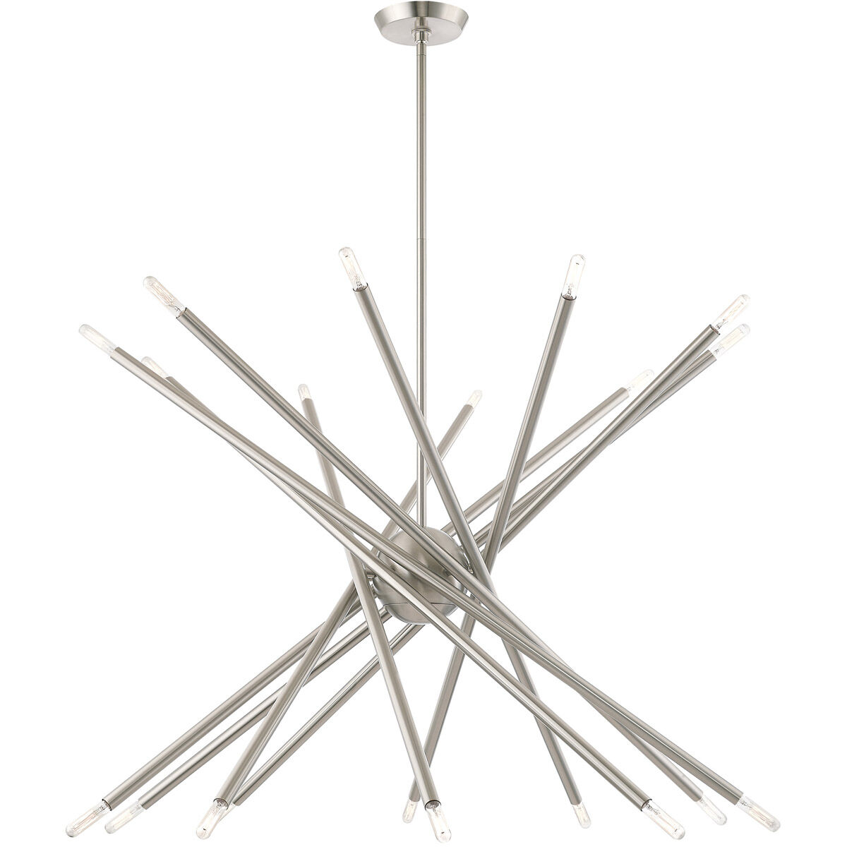 Soho 20 Light 38 inch Brushed Nickel Chandelier Ceiling Light