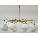 Larenta 8 Light 28 inch Antique Brass Chandelier Ceiling Light