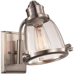Boston 1 Light 6 inch Brushed Nickel Wall Sconce Wall Light