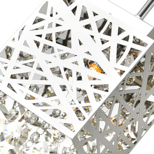 Eternity 1 Light 6 inch Chrome Drum Shade Mini Pendant Ceiling Light