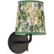 Alora Mood Scout 1 Light 6 inch Matte Black and Green Linen Wall/Vanity Light Wall Light