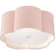 kate spade new york Bryce 2 Light 15 inch Pink and White Flush Mount Ceiling Light, Medium