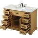 Americana 48 X 22 X 35 inch Natural Wood Vanity Sink Set