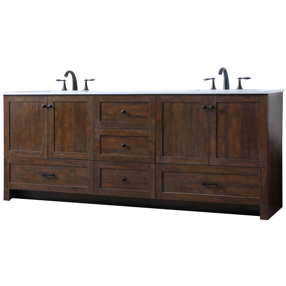 Soma 84 X 19 X 34 inch Expresso Vanity Sink Set