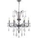 Glorious 6 Light 24 inch Chrome Up Chandelier Ceiling Light