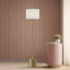 Alora Mood Issa 61.25 inch 1.00 watt Brushed Gold and Ivory Linen Floor Lamp Portable Light