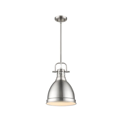 Duncan 1 Light 9 inch Pewter Mini Pendant Ceiling Light, Small