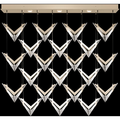 Blade 45 Light 62 inch Gold Pendant Ceiling Light