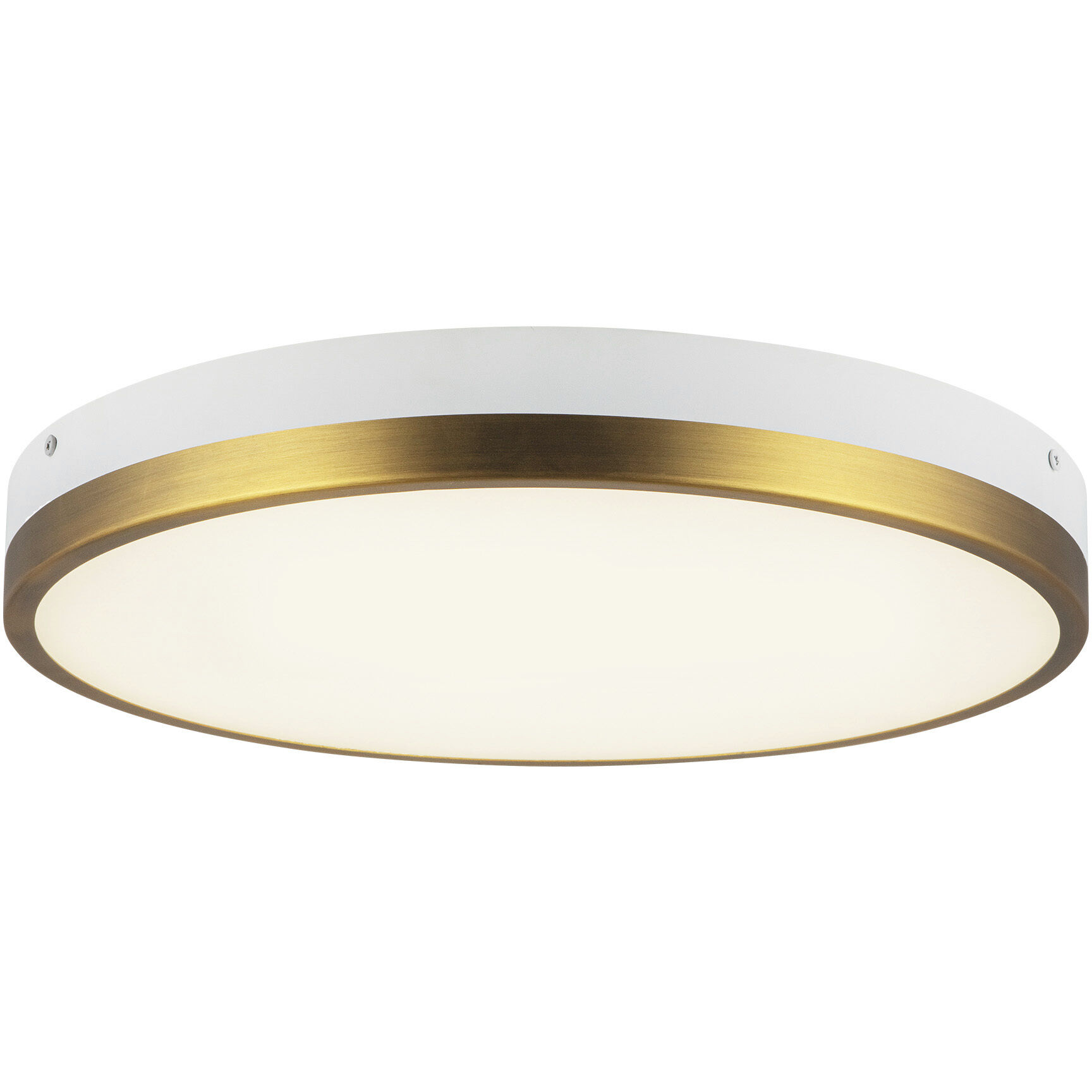 Alora Mood Adelaide LED 15 inch Aged Gold/White Flush Mount Ceiling Light in Aged Gold and White
