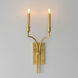 Normandy 2 Light 9 inch Gold Leaf Wall Sconce Wall Light