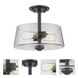 Annora 2 Light 12 inch Olde Bronze Semi Flush Mount Ceiling Light