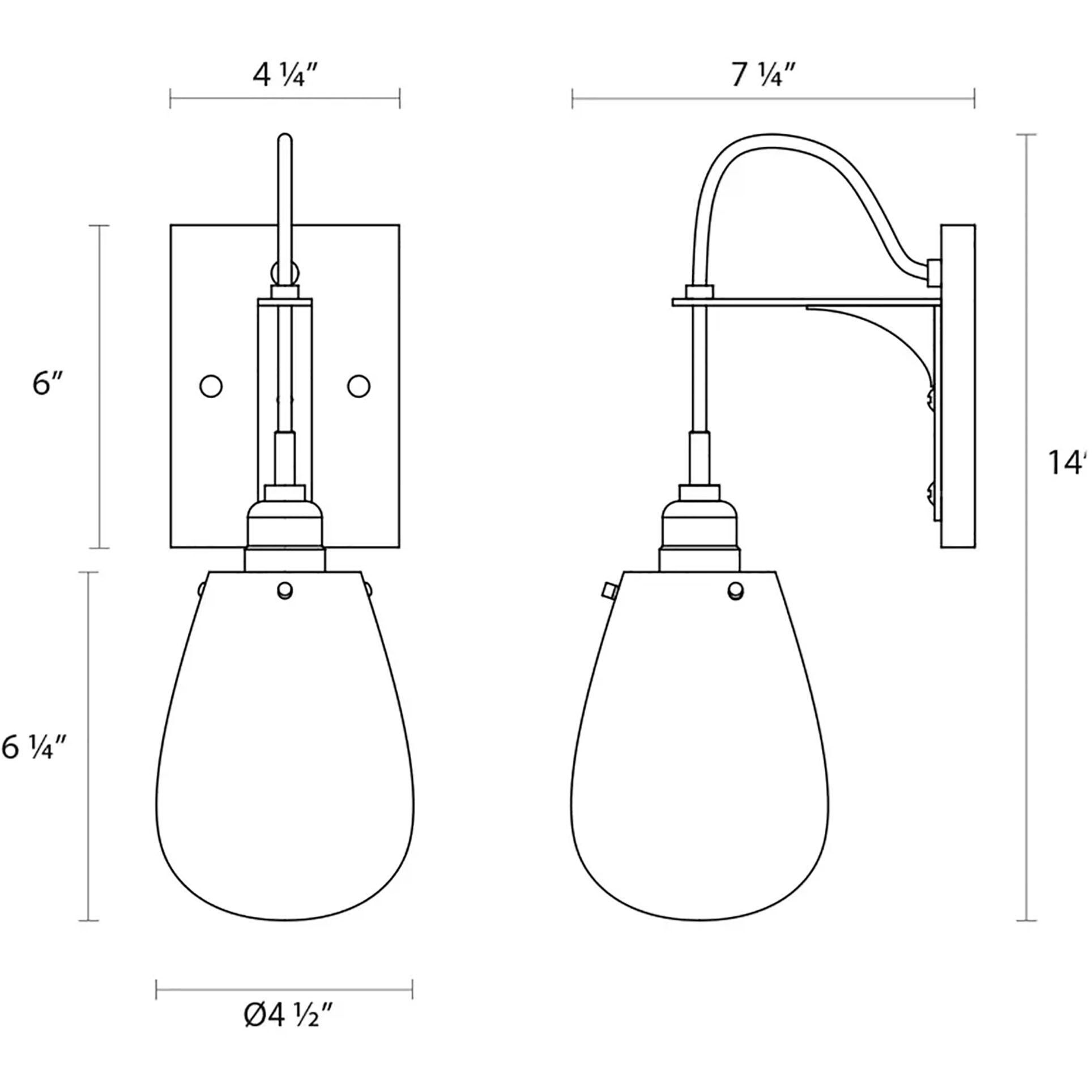 Chelsea 1 Light 4.5 inch Satin Black Sconce Wall Light