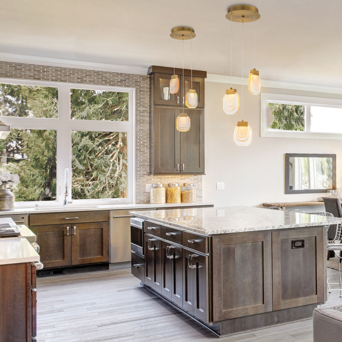 Paget LED 10 inch Gold Chandelier Ceiling Light