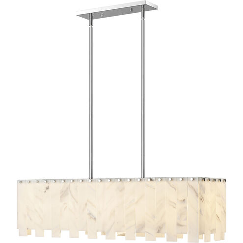Viviana 5 Light 40.75 inch Polished Nickel Linear Chandelier Ceiling Light