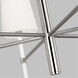 kate spade new york Monroe 6 Light 32 inch Polished Nickel Chandelier Ceiling Light in Polished Nickel / Gloss White