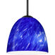 Sasha 1 Light Black Cord Pendant Ceiling Light