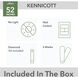 Kennicott 52 inch Fresh White Outdoor Ceiling Fan