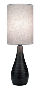 Quatro 28 inch 60.00 watt Brushed Dark Bronze Table Lamp Portable Light