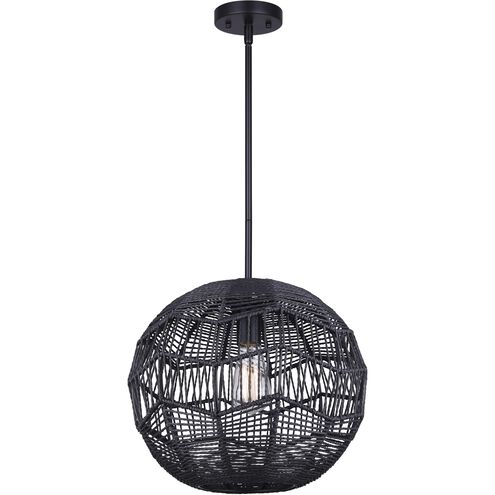 Leona 1 Light 15 inch Black Pendant Ceiling Light