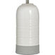 Evian 30 inch 100 watt Grey and Off White Table Lamp Portable Light