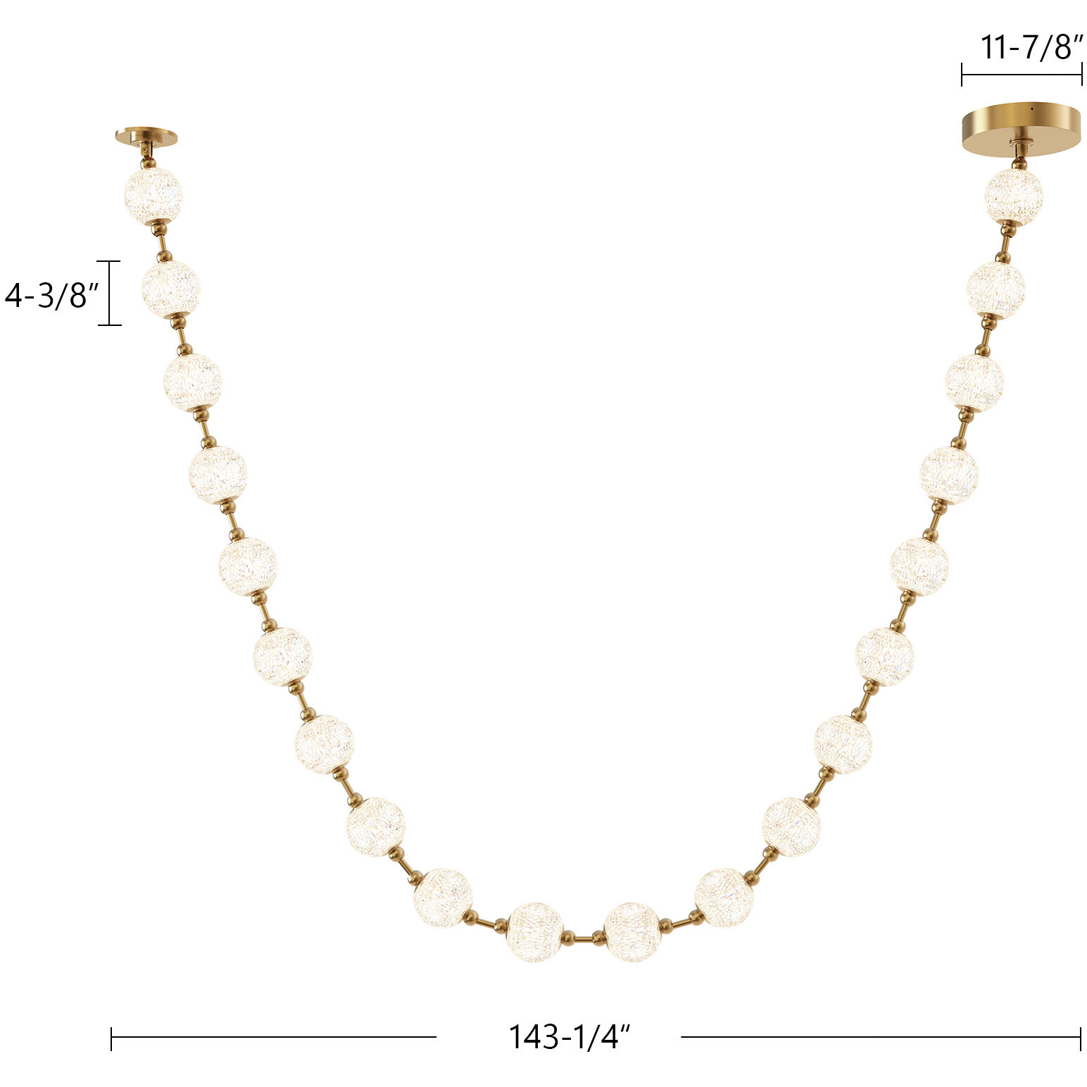 Marni Pendant Ceiling Light in Polished Nickel