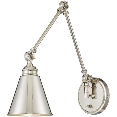 Morland 33.75 inch 60 watt Satin Nickel Adjustable Wall Sconce Wall Light, Essentials