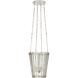 Carrier and Company Cadence 4 Light 15 inch Polished Nickel Chandelier Ceiling Light, Small