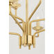 Kayla 8 Light 24 inch Aged Brass Chandelier Ceiling Light