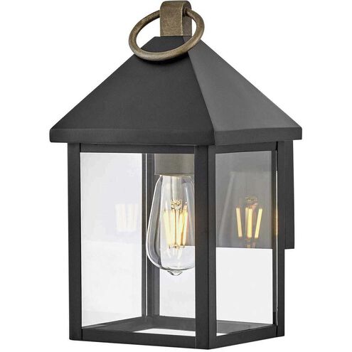 Rhett LED 13 inch Black Outdoor Wall Mount