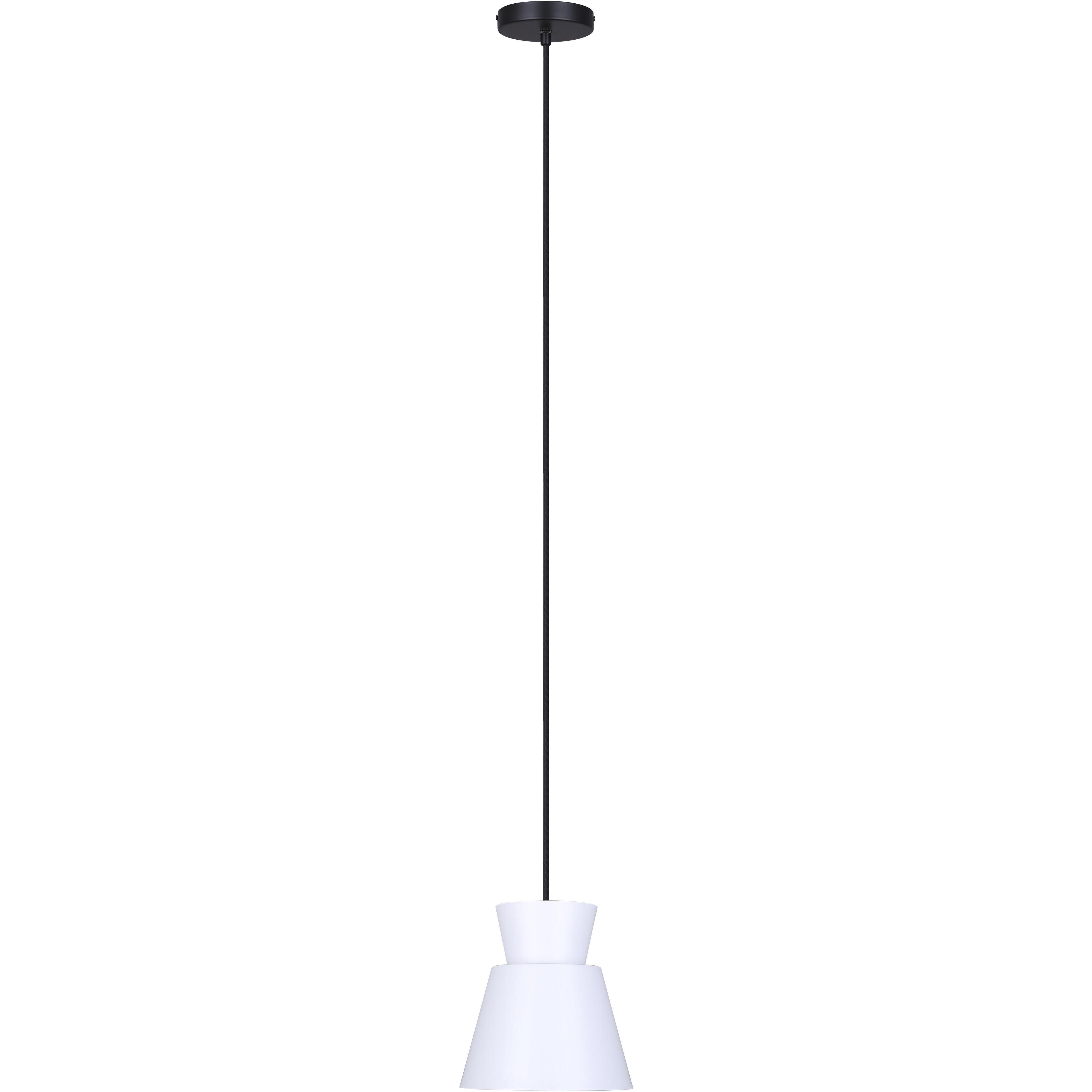 Arbella 1 Light 7.75 inch Black/White Pendant Ceiling Light
