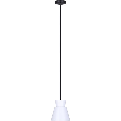 Arbella 1 Light 7.75 inch Black/White Pendant Ceiling Light