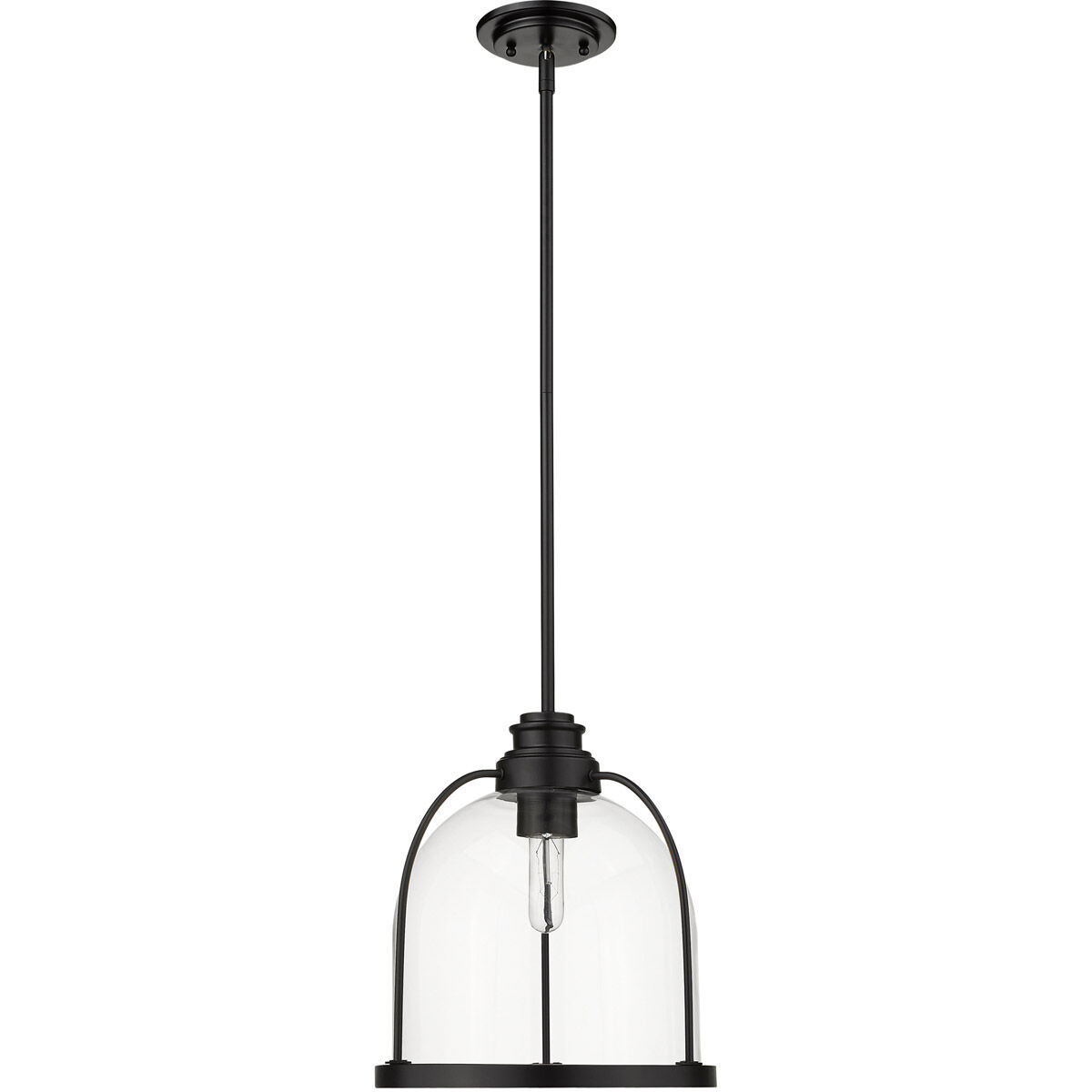 Stanton 1 Light 12 inch Matte Black Pendant Ceiling Light