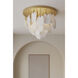 Velisse 5 Light 23.75 inch Legacy Brass Flush Mount Ceiling Light