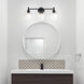 Summer Jazz 3 Light 24 inch Matte Black Vanity Light Wall Light