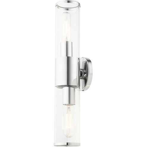 Banca 2 Light 19 inch Polished Chrome ADA Vanity Sconce Wall Light