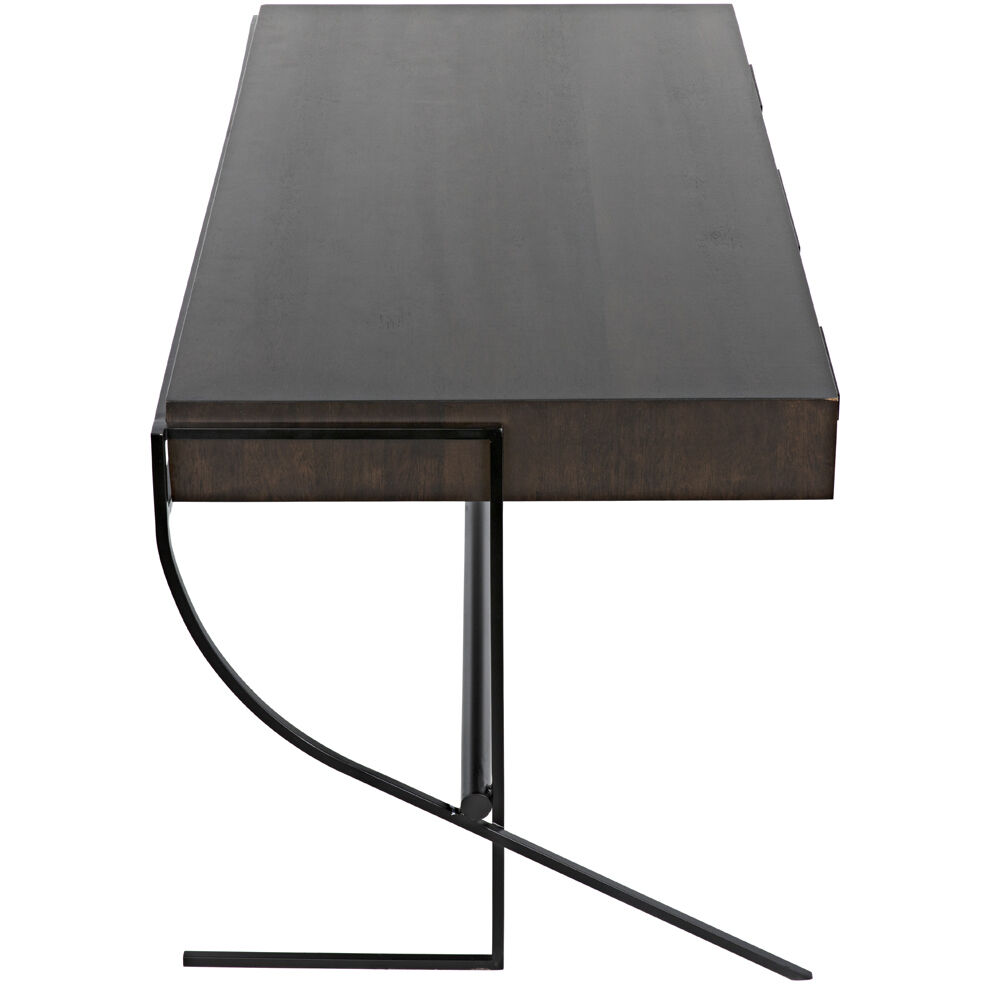 Frank 62.5 X 31 inch Ebony Walnut Desk