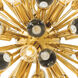 Anto 12 Light 19.69 inch Gold Chandelier Ceiling Light, Small