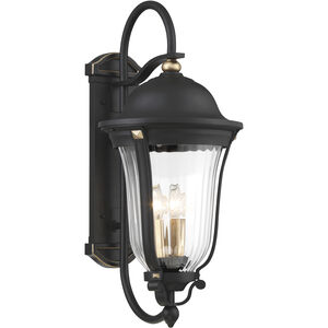 Minka-Lavery Peale Street 4 Light 28 inch Sand Coal And Vermeil Gold Outdoor Wall Mount, Great Outdoors 73234-738 - Open Box
