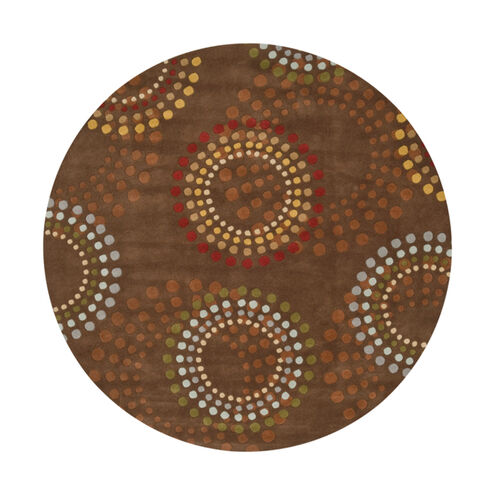 Forum 117 inch Brown and Red Area Rug, Wool