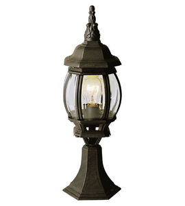 Francisco 1 Light 21 inch Black Copper Outdoor Postmount Lantern