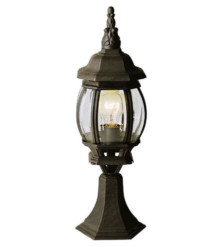 Francisco 1 Light 21 inch Black Outdoor Postmount Lantern