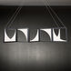 Luna LED 55.5 inch Black Linear Pendant Ceiling Light, Beyond