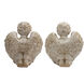Angels Antique White and Gold Décor, Set of 2