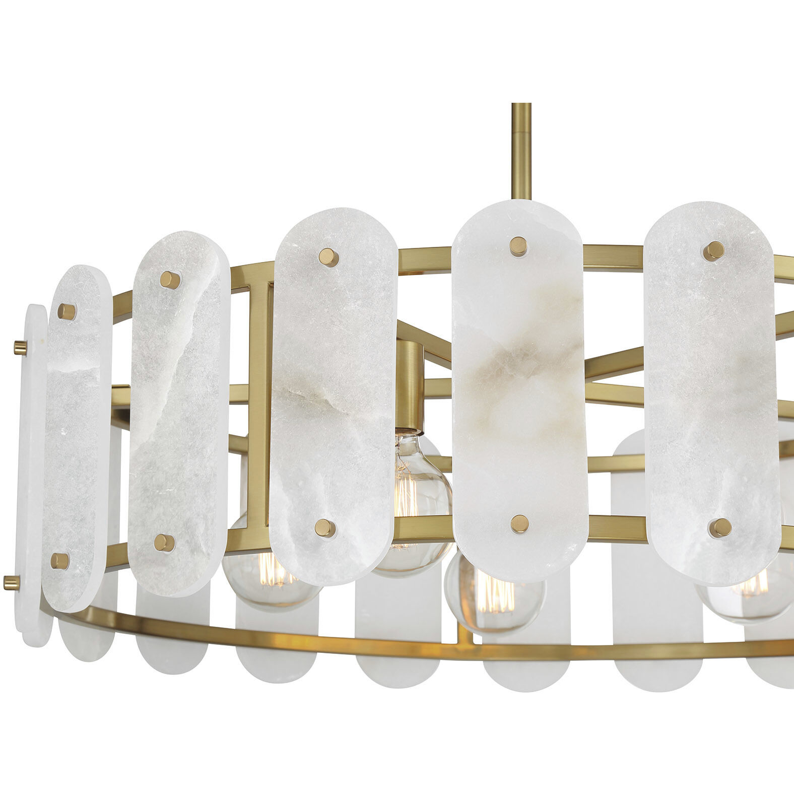 Antolini 5 Light 28.5 inch Warm Brass Pendant Ceiling Light