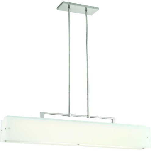 Button LED 44 inch Brushed Nickel Island Light Ceiling Light