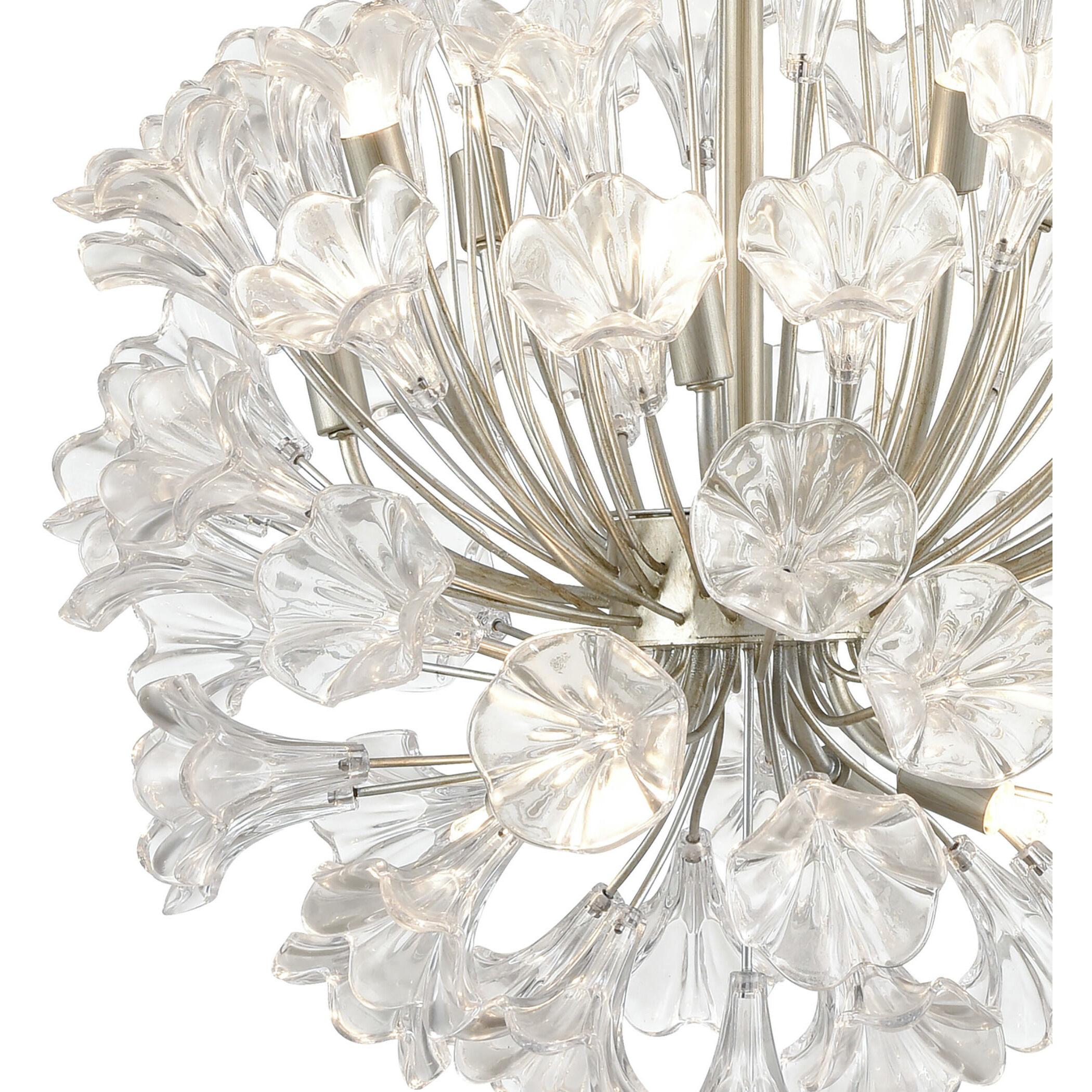 Celene 12 Light 22 inch Aged Silver Chandelier Ceiling Light