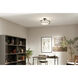 Alkire 4 Light 22 inch Black Semi Flush Mount Ceiling Light 